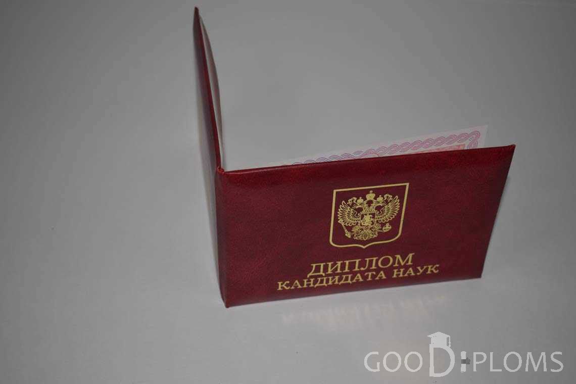 Диплом Кандидата Наук - Обратная Сторона период выдачи 2013-2016 -  Долгопрудный