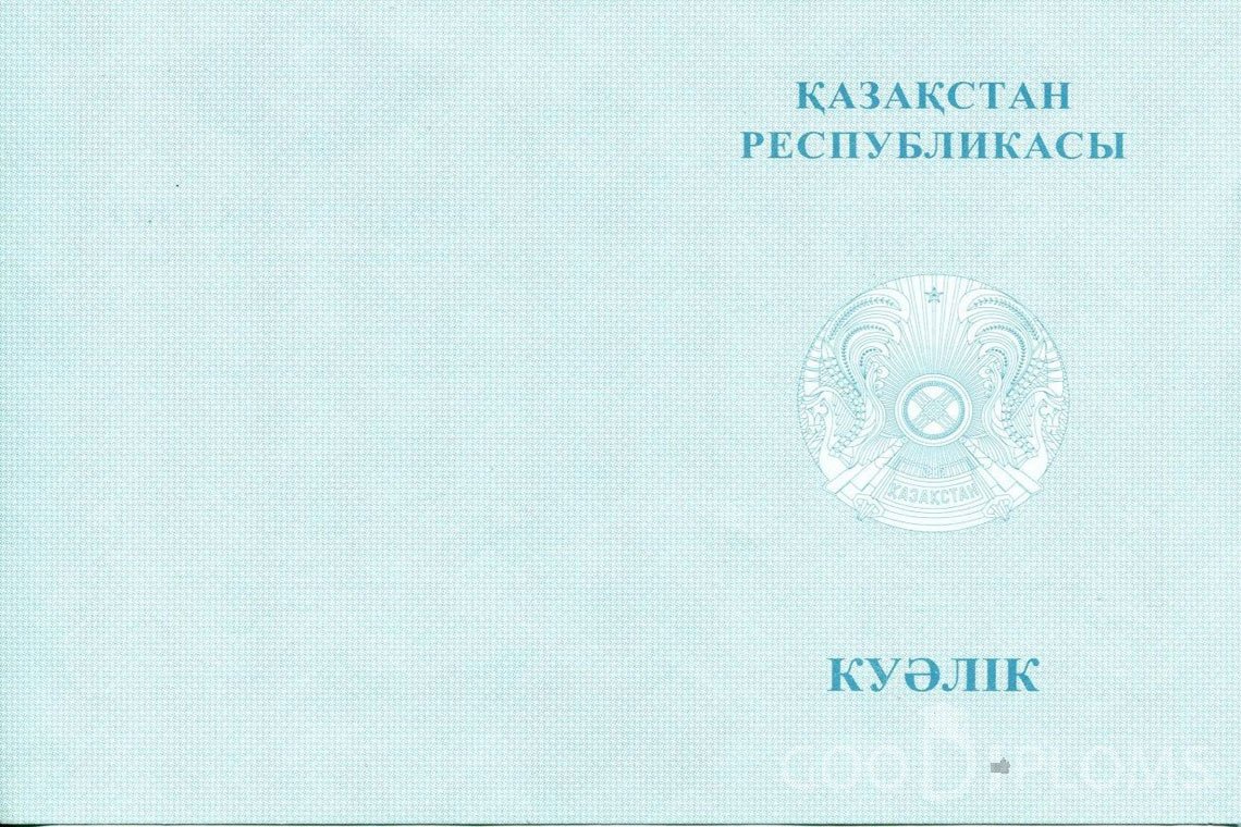 Казахский аттестат за 9 класс - Обратная сторона- Долгопрудный
